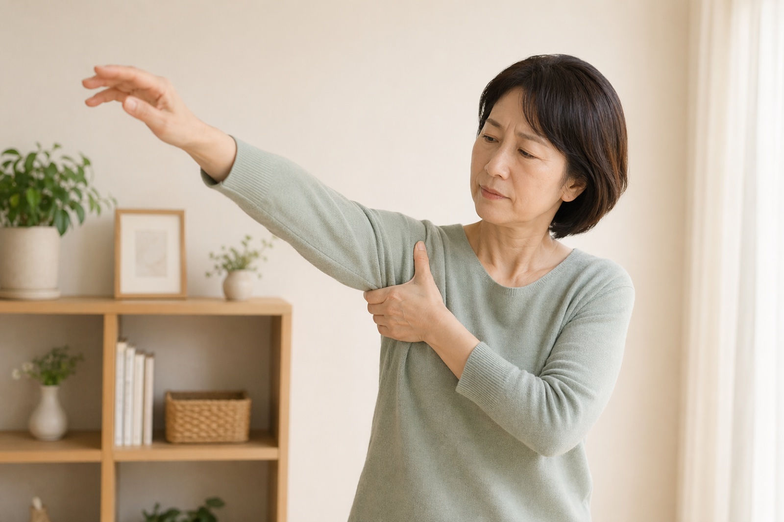 腕を上げにくい肩の不調イメージ