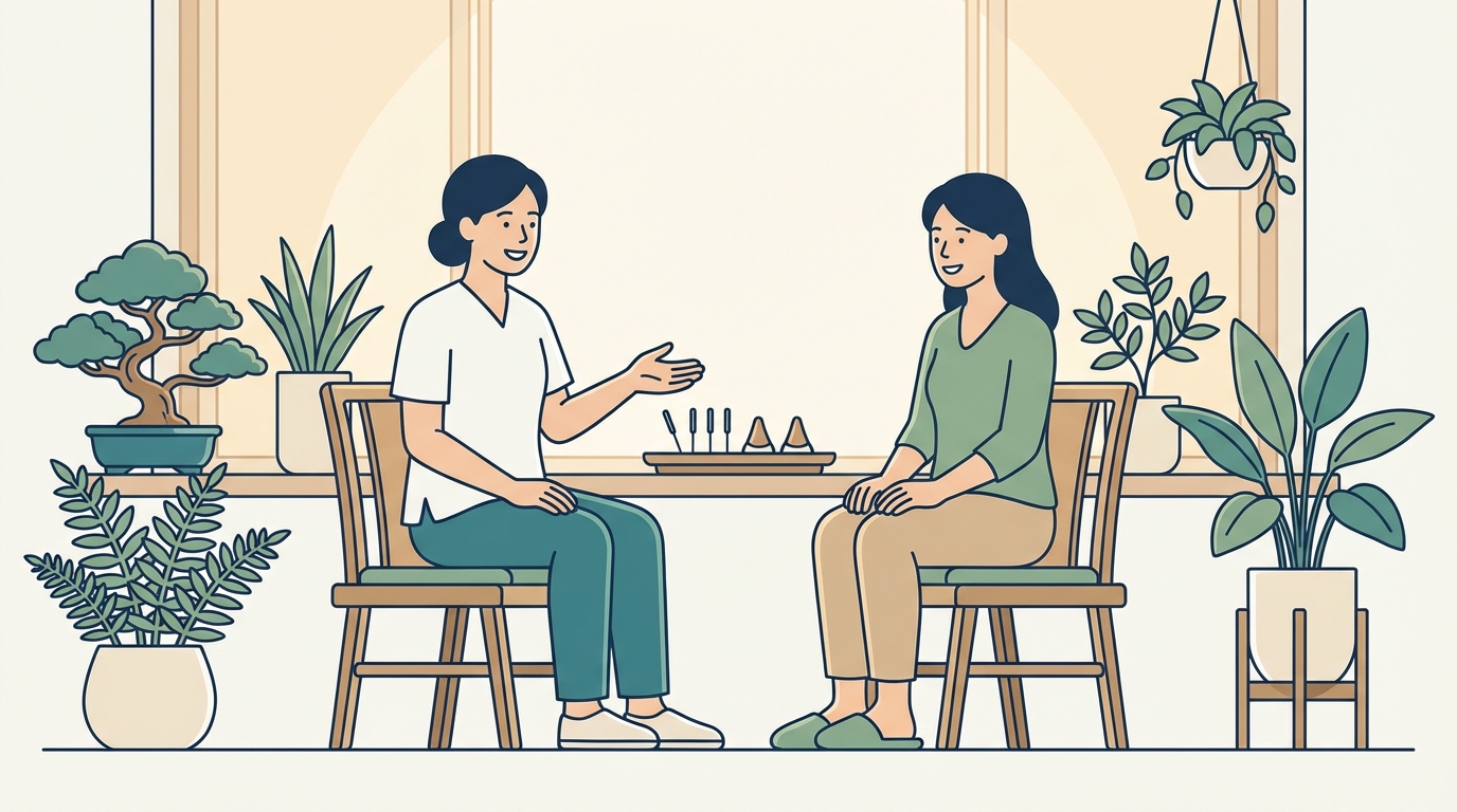 鍼灸整骨院の施術相談イメージ